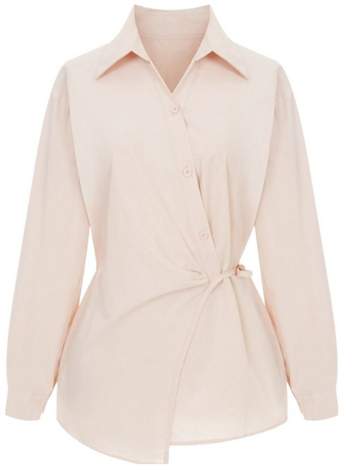 페이지플린 버튼 스트랩 카라 블라우스 P6ABL023C