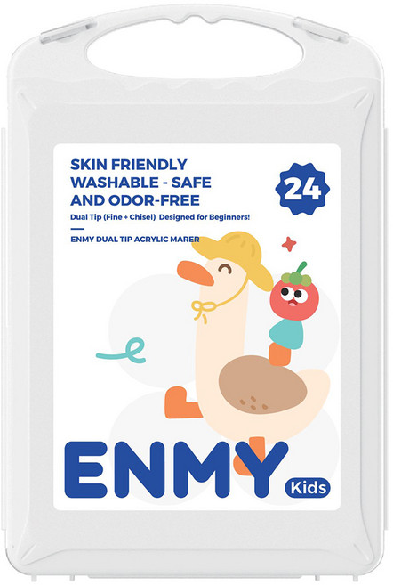 ENMy 恩米 雙頭丙烯馬克筆 官方英文版, 24色, 1組