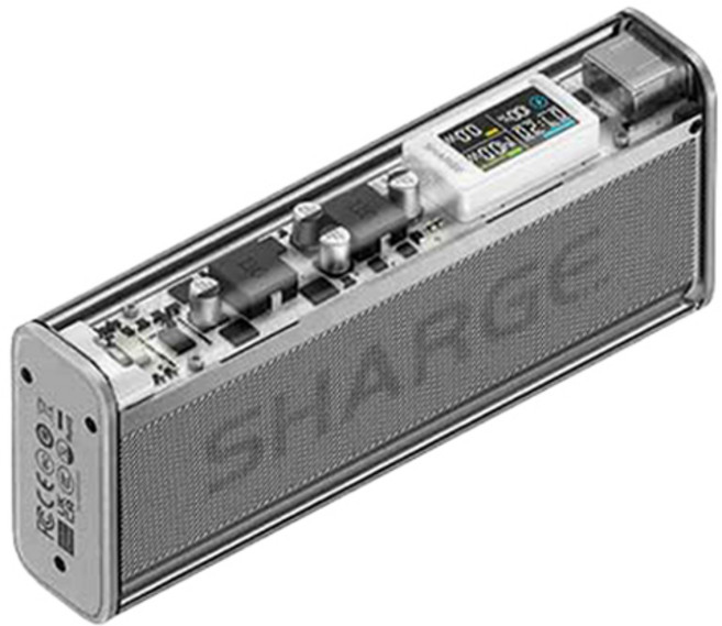 샤지 대용량 고속충전 C타입 보조배터리 20000mAh, 실버, Shargeek 140