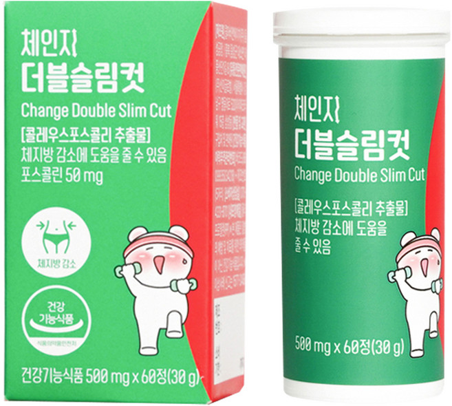 체인지핏 체인지 더블 슬림컷 30g, 1개, 60정