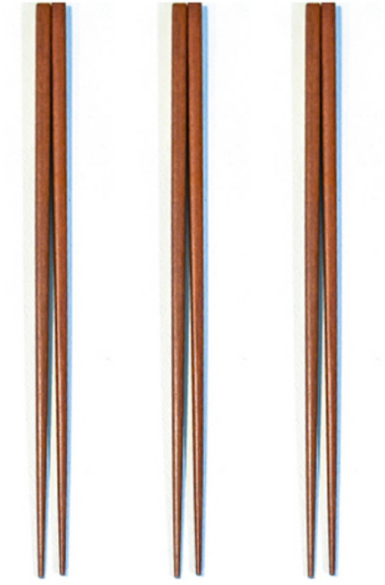 허밍쉐프 장미목 옻칠 튀김 젓가락, 브라운, 3개