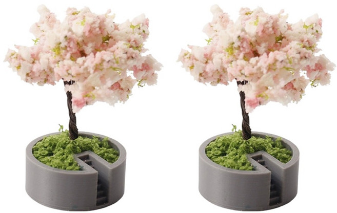 알로데 계단 조화나무 납골당 소품 04 벚꽃나무 2p, 혼합색상