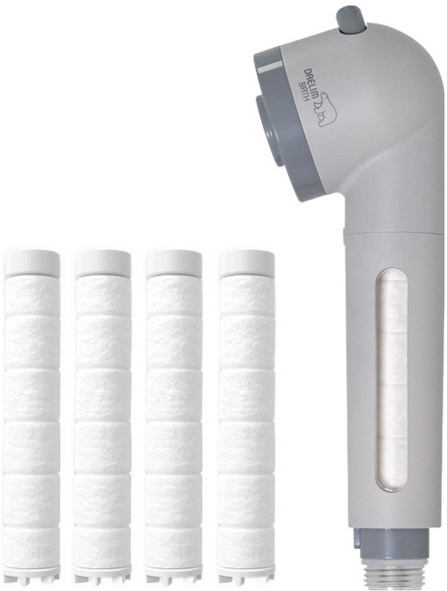 대림바스 디클린 수압상승 주방용헤드 그레이에디션 + 항균 리필필터 4p 세트, 1세트