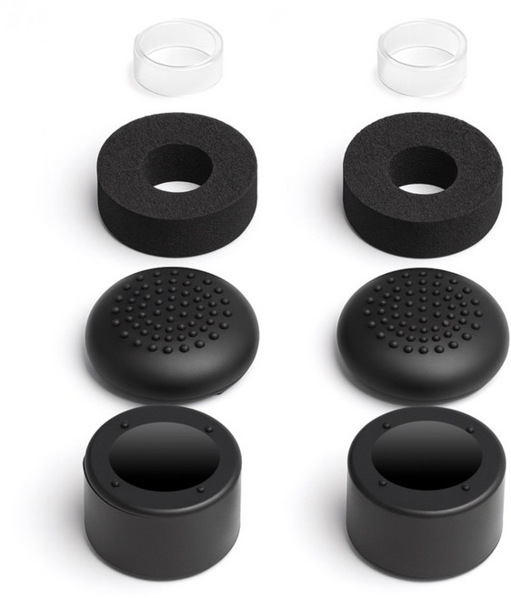 스페이스쉴드 8BitDo Ultimate 2 게이밍 아날로그 스틱 어시스트 에임링 스틱캡 올인원 키트세트, 블랙, 1세트