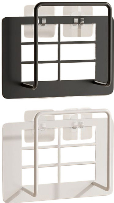 유N아이 공유기 셋톱박스 거치대 화이트 + 블랙 세트, 1세트