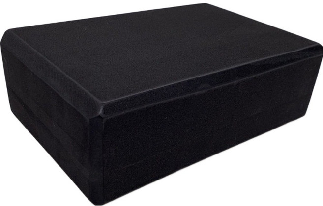 쿠쏘 필라테스 요가 스트레칭 초경량 EVA 블럭 120g, 검정, 1개