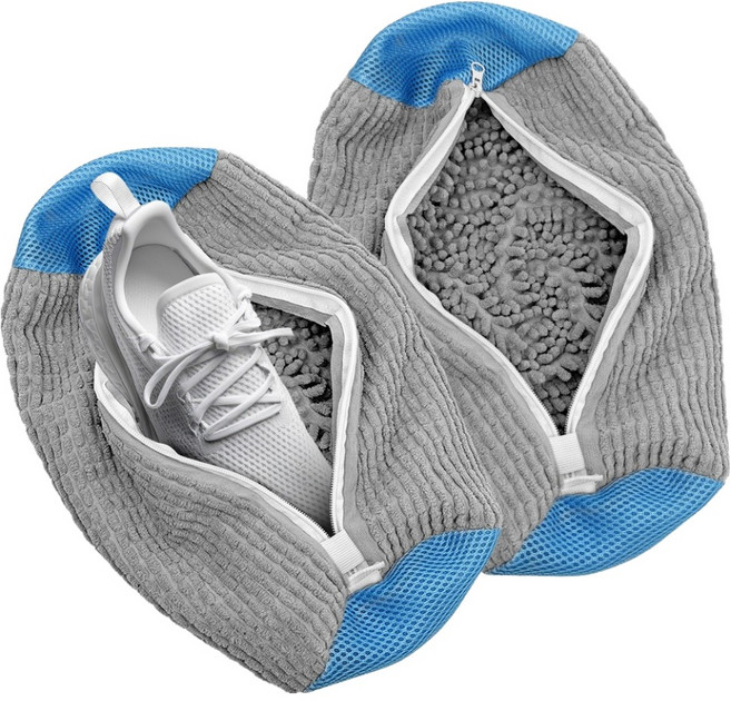 리드홈 초극세사 신발 운동화 세탁망 빨래망, 2개, 그레이