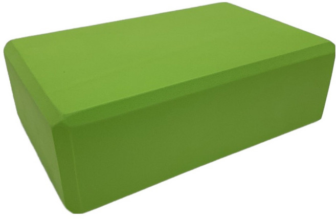 쿠쏘 필라테스 요가 스트레칭 초경량 EVA 블럭 120g, 풀잎 초록, 1개