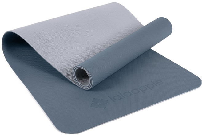 라라애플 TPE 요가매트 양면, 슬레이트 블루, 1개