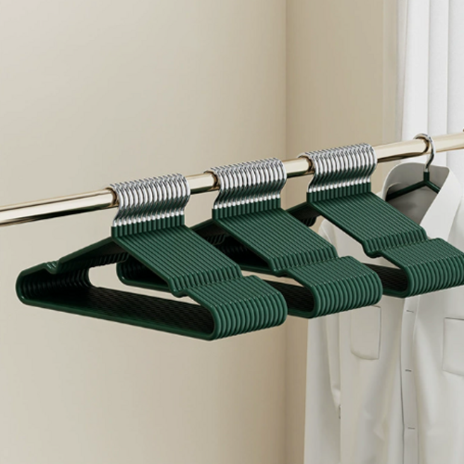 므뮤 스테인리스 논슬립 옷걸이, 그린, 20개