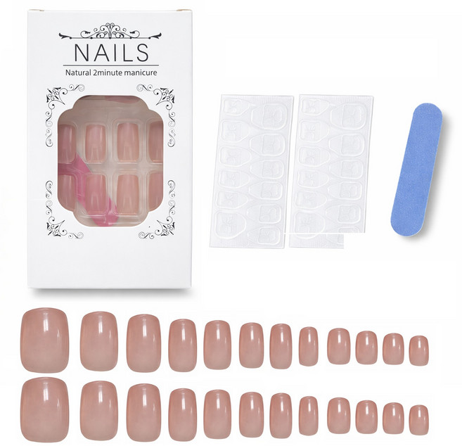 비앙티노 누드핑크 그라데이션 젤네일 팁 24p 세트 25BRS293, 1세트, NO 5