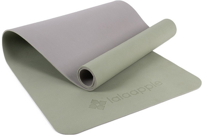 라라애플 TPE 요가매트 양면, 말차 그린, 1개