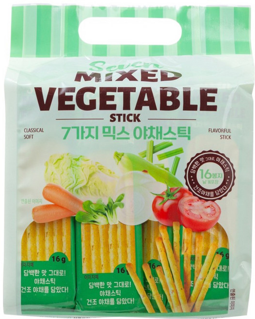 7가지 믹스 야채스틱, 256g, 1개
