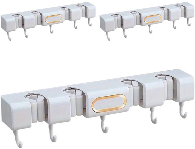 아케이바이 고급형 벽걸이 밀대걸레 거치대, 3개