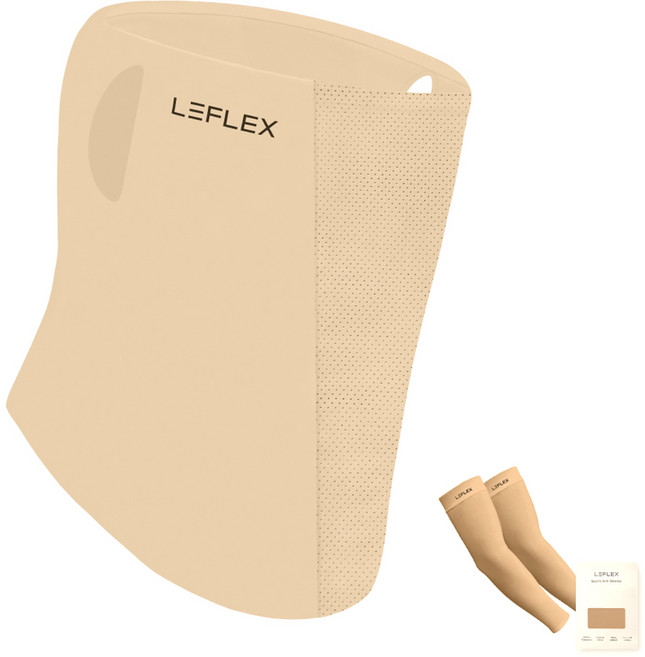 르플렉스 심리스 마스크 + 무봉제팔토시 세트, 스킨, 1세트