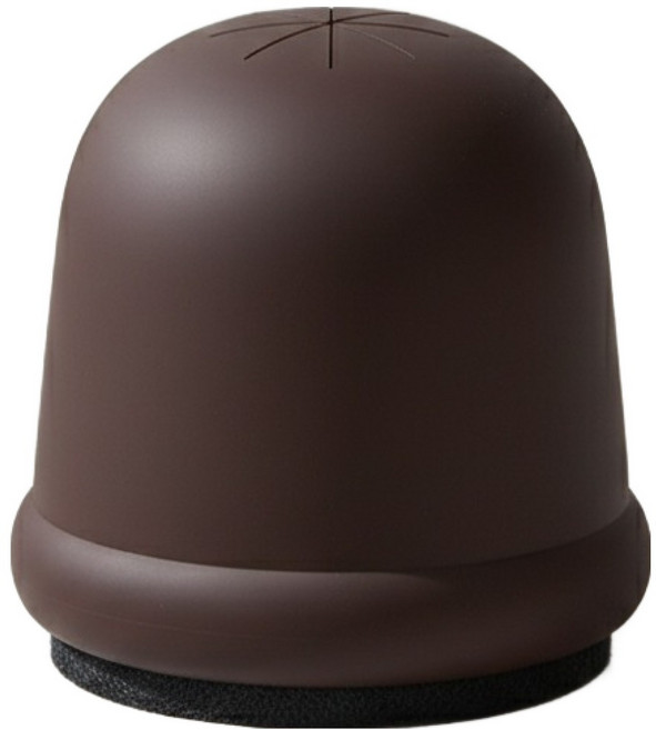 마켓피아 가구 다리 보호 캡 소음 방지 미끄럼 방지 패드 브라운, 4개