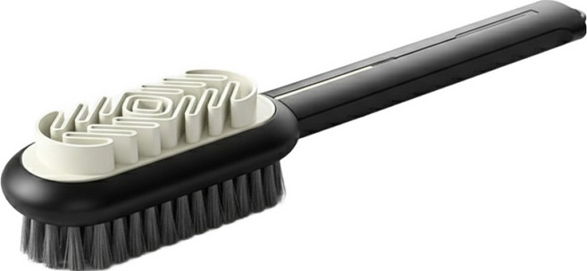 마켓피아 운동화 신발 브러쉬 청소 스웨이드 구두솔 19 x 3.6 x 4 cm, 블랙 골드, 2개