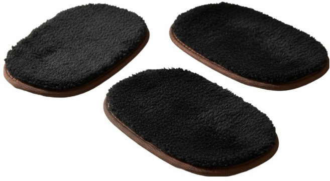 마켓피아 장갑형 신발 세척 관리 브러시 18 x 12 cm, 블랙, 3개