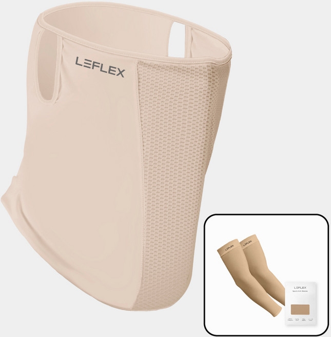 르플렉스 오리지널 마스크 + 무봉제 팔토시 2p 세트, 스킨, 1세트