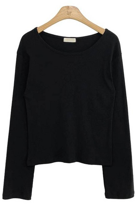 위드후이린 여성용 코튼 슬림핏 티셔츠