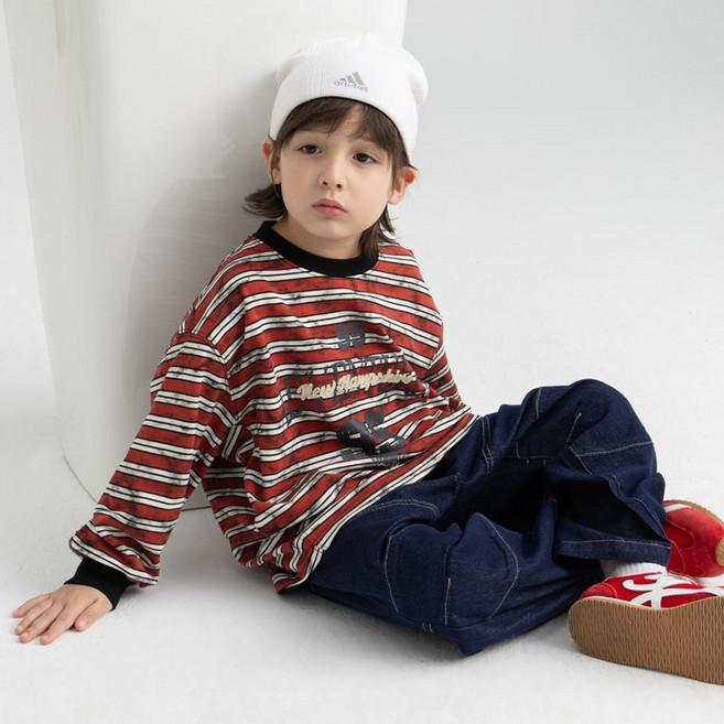 보이티브 시엔 스트라이프 티셔츠 V1134