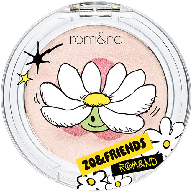 rom&nd 台灣公司貨 果凍打亮 ZO&FRIENDS聯名款 4.5g, 02 喵閃粉爪, 1個