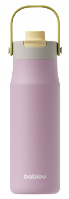 bablov 花伴森 316 自在隨手拎手提保溫瓶, 花園蔓影, 1個, 700ml
