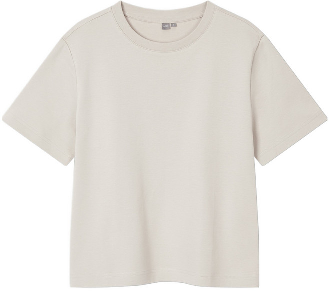 JAJU 여성용 헤비 코튼 반팔 티셔츠