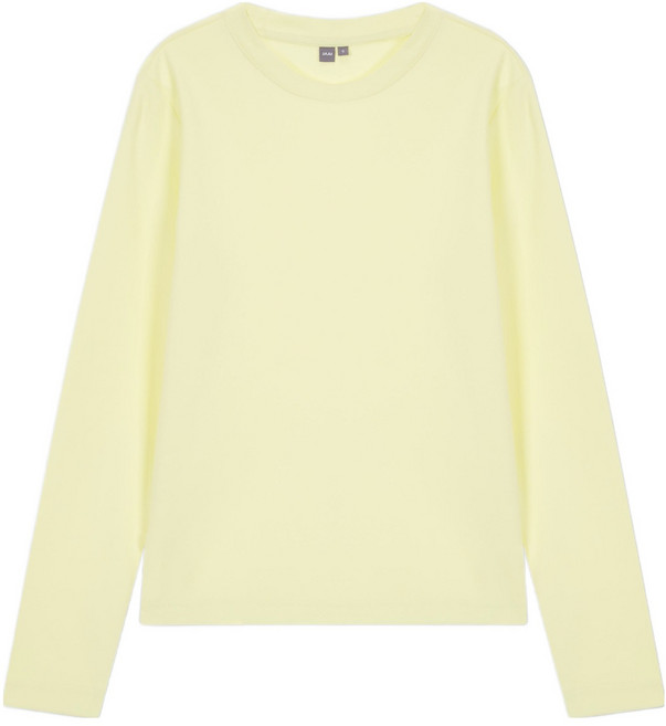 JAJU 여성용 헤비 코튼 긴팔 티셔츠