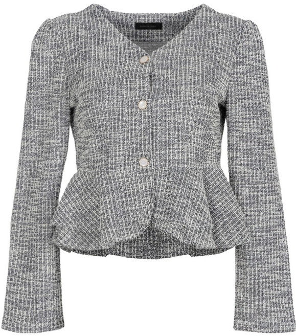 부루앤쥬디 여성용 트위드 플레어단 블라우스 BOSCBL534B