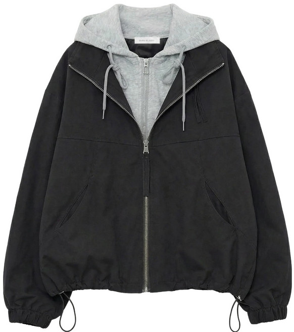 BURU N JUDY 女款連帽抽繩野戰夾克 BOSCJP502B