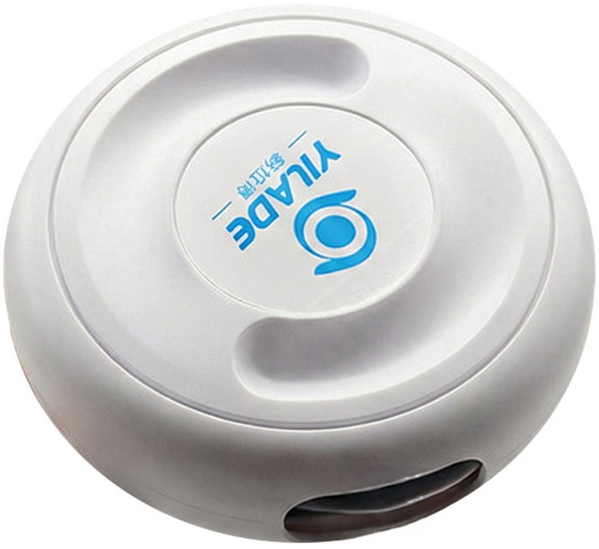 YILADE 휴대용 회전형 선꼬임 방지 휴대폰 케이블 이어폰 수납 케이스, 화이트, 1개