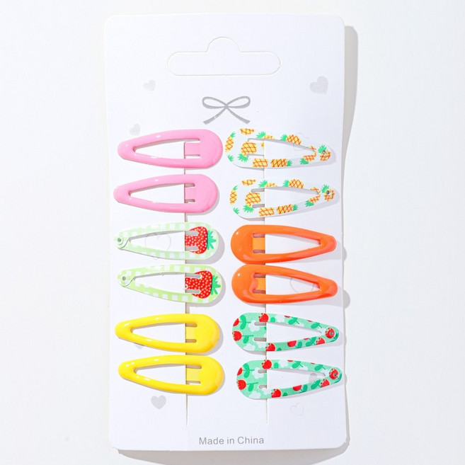 아기코끼리 미니 데이 똑딱핀 6종 x 2p 세트