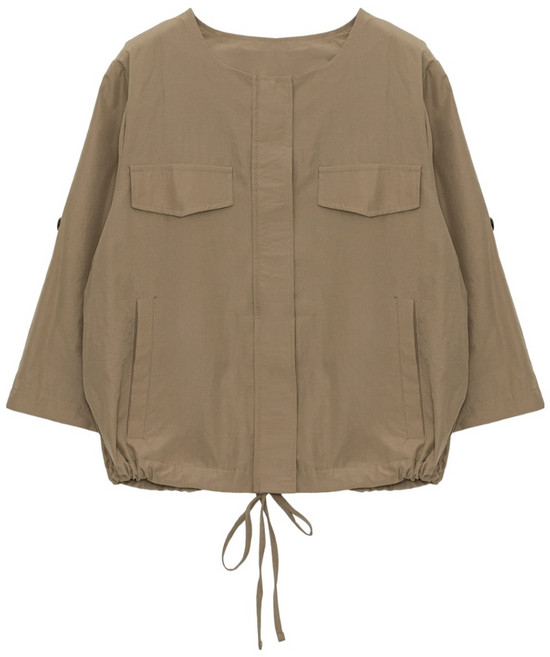 BURU N JUDY 女款翻蓋無領夾克 BORJJP501B