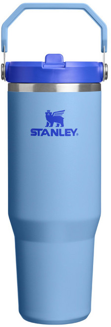 STANLEY 經典系列 IceFlow 手提吸管杯 2.0, 湛藍色, 1個, 880ml