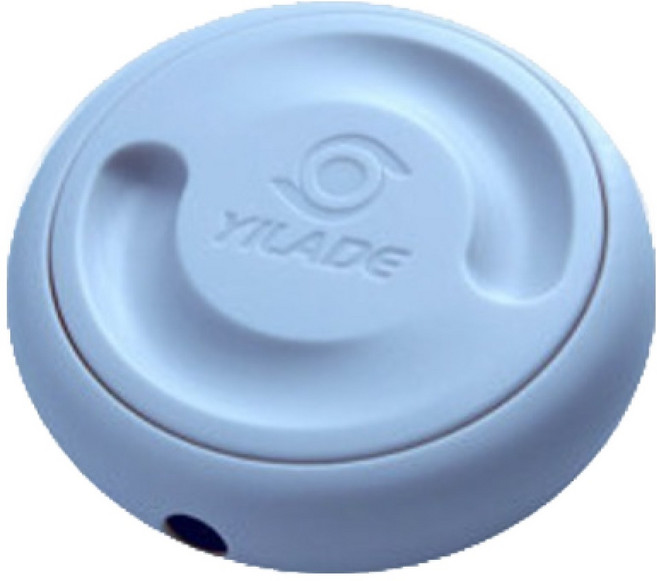 YILADE 휴대용 회전형 선꼬임 방지 휴대폰 케이블 이어폰 수납 케이스, 블루, 1개