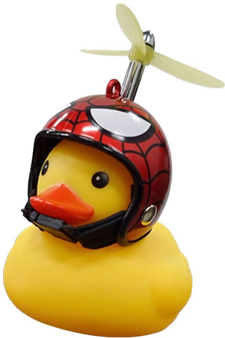 트레벨로 프로펠러 헬멧 러버덕 자전거라이트, 스파이더맨레드, 1개