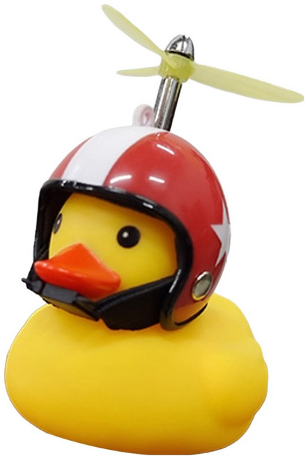 트레벨로 프로펠러 헬멧 러버덕 자전거라이트, 스타레드, 1개