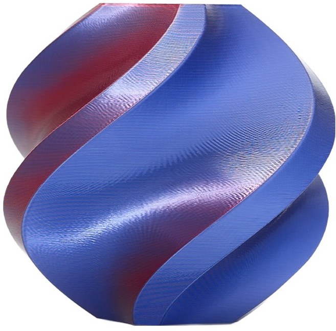 뱀부랩 필라멘트 PLA Silk 멀티 컬러 스풀형 1kg, 미드나이트 블레이즈(블루 레드), 13902