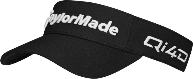 테일러메이드 투어 레이더 바이저 모자, 블랙, 1개