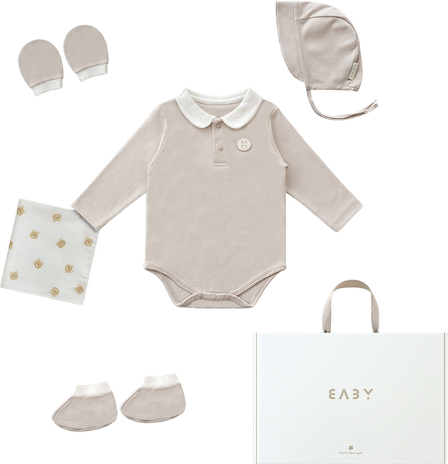 베이비앤아이 바이오슈트 출산선물 5종 세트