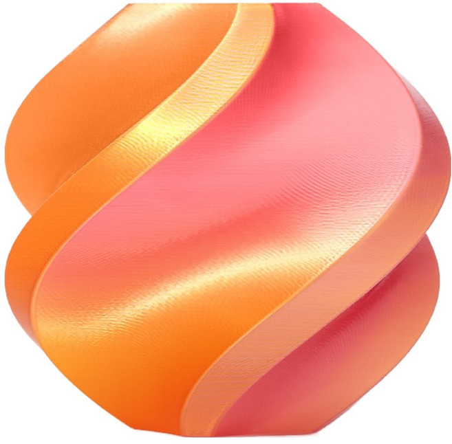 Bambu Lab PLA Silk 多色線捲型線材 1kg, 鍍金玫瑰(粉金色), 13901