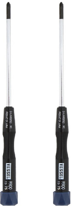 베셀 정밀 십자 vessel 드라이버 9900 No.00, 2개