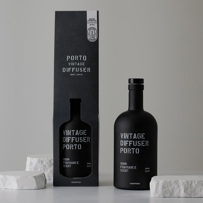 소소모소 대용량 블랙보틀 디퓨저, 1개, 500ml, 피톤치드