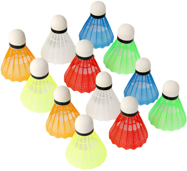 투그램플러스 나일론 셔틀콕, 혼합색상, 1개, 12개입