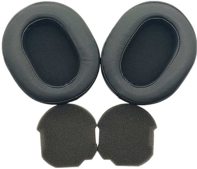 이람 소니 WH-1000XM5 호환 양가죽 헤드폰 쿠션 양쪽착용 세트, 블랙, 1세트
