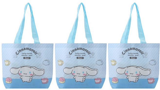 산리오 리유저블 부직포 타포린 여행가방, 시나모롤, 3개