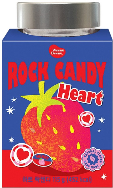 위니비니 락캔디 하트, 115g, 1개
