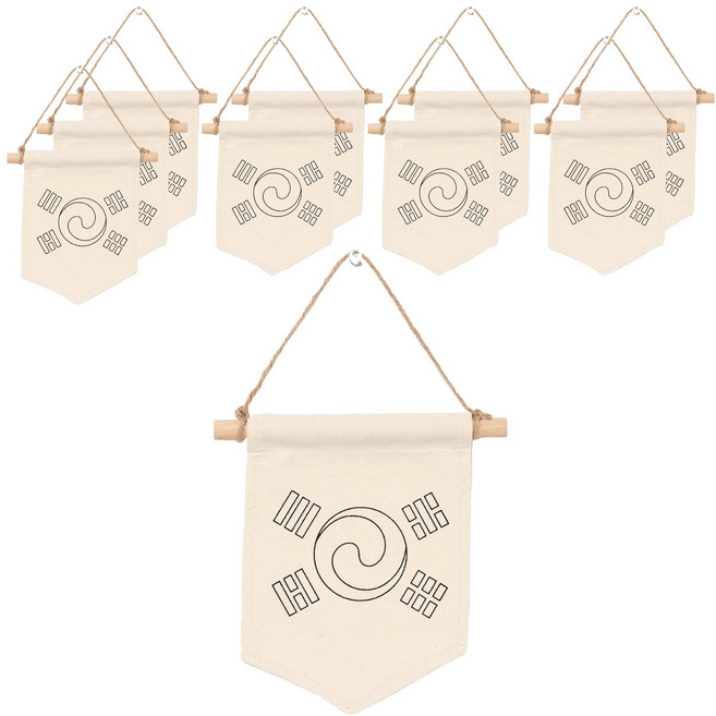 민화샵 데니 태극기 만들기 세트 S2501140, 혼합색상, 10세트