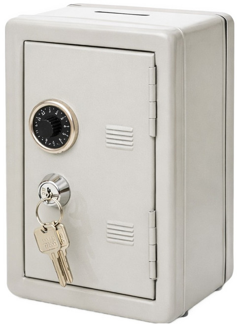 XTER 家用小型轉盤式迷你保險箱, 白色